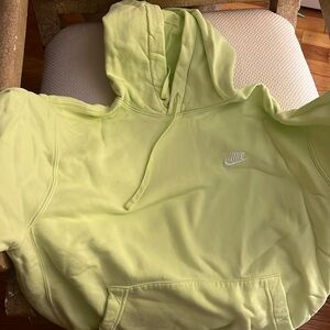Bright yellowish green sweatshirt